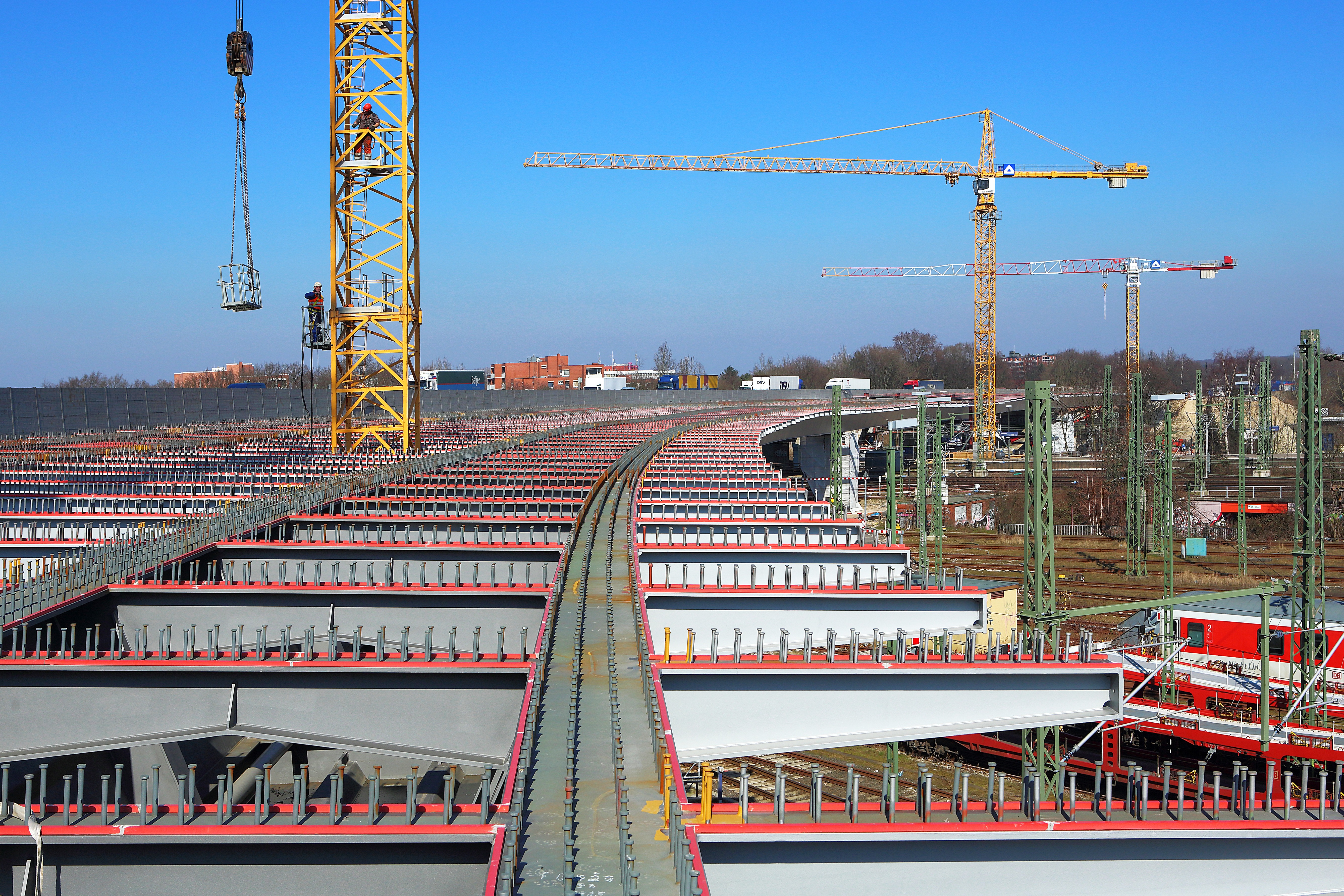 Langenfeldebrücke von oben