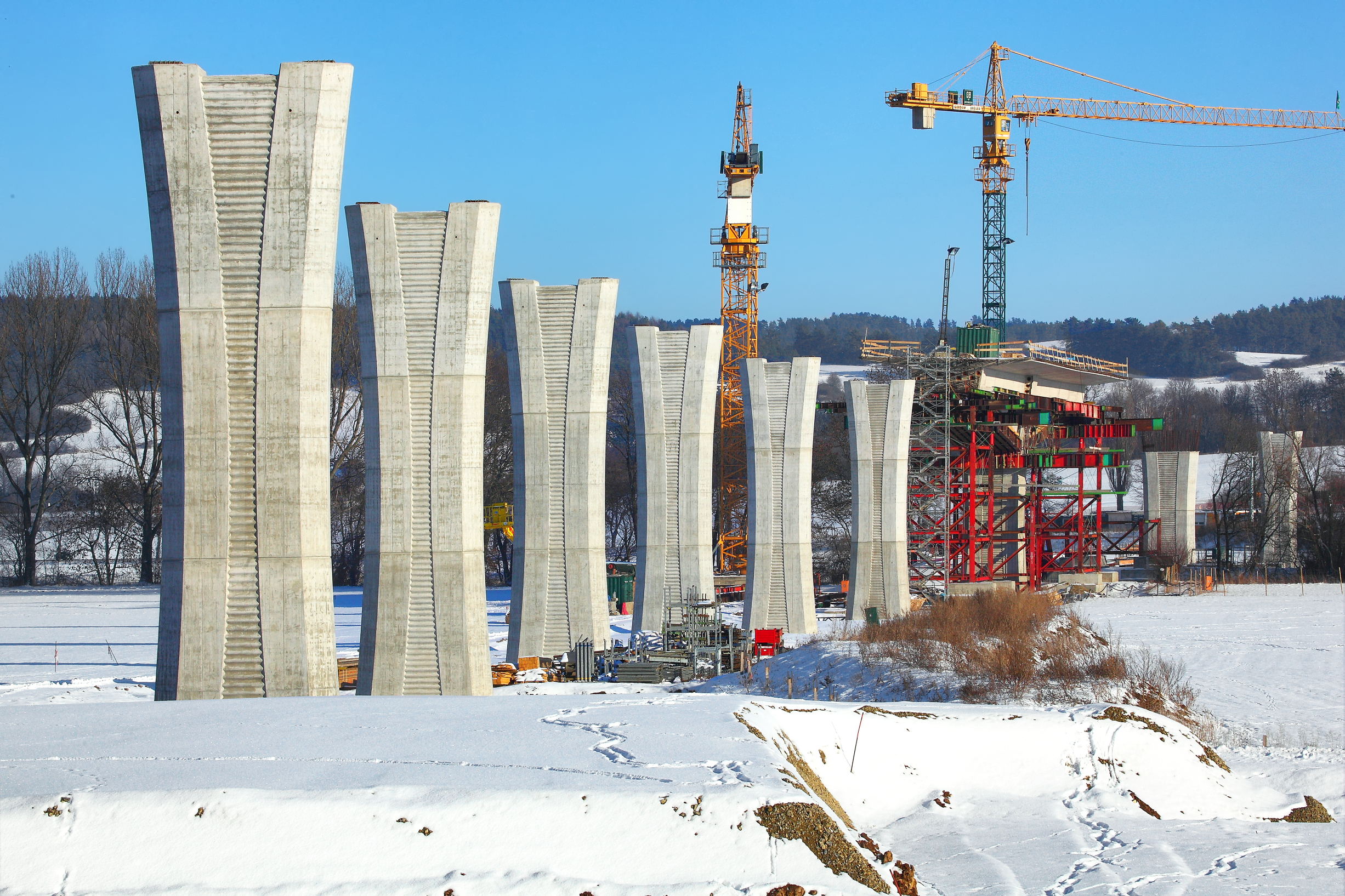 Ilmtalbrücke Stützen